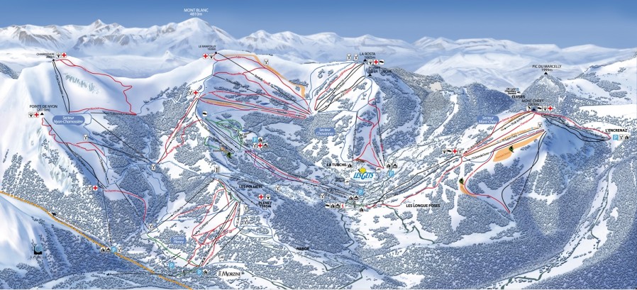 Plan des piste de Morzine Votre terrain de jeu